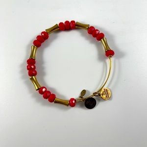 Alex and Ani red expandable bracelet